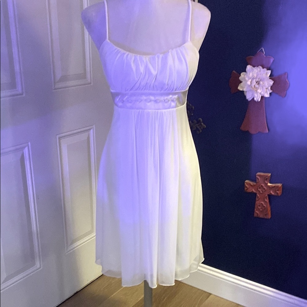 Vintage Off White Spaghetti Strap Dress